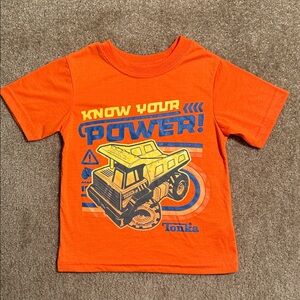 Tonka Orange T-Shirt with Truck Design